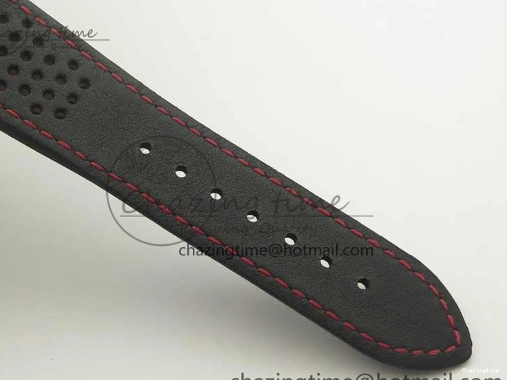 1224 Racing Master Chronometer OMF 1:1 Best Edition Black Dial Orange Hand on Black Leather Strap A Contemporary 7999